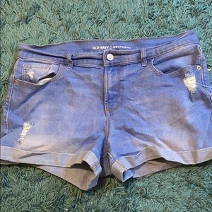 old navy boyfriend jean shorts size 8